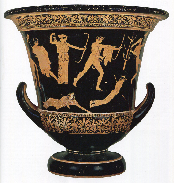 Niobid krater. Clay. Height: 55cm. Musée du Louvre.